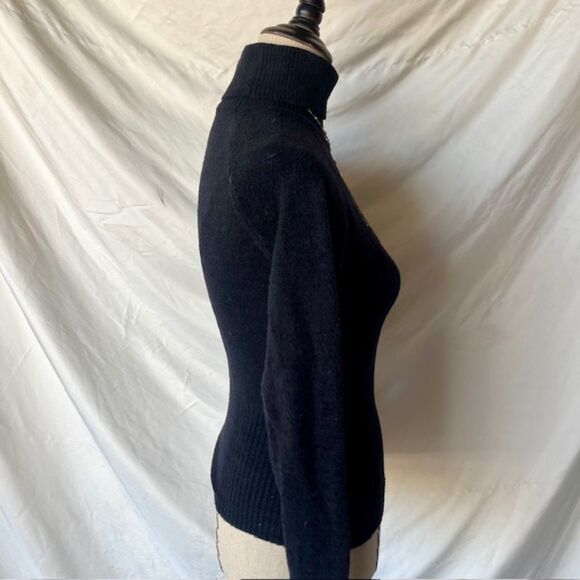 Bebe Black Bedazzled Sweater - Picture 3 of 5